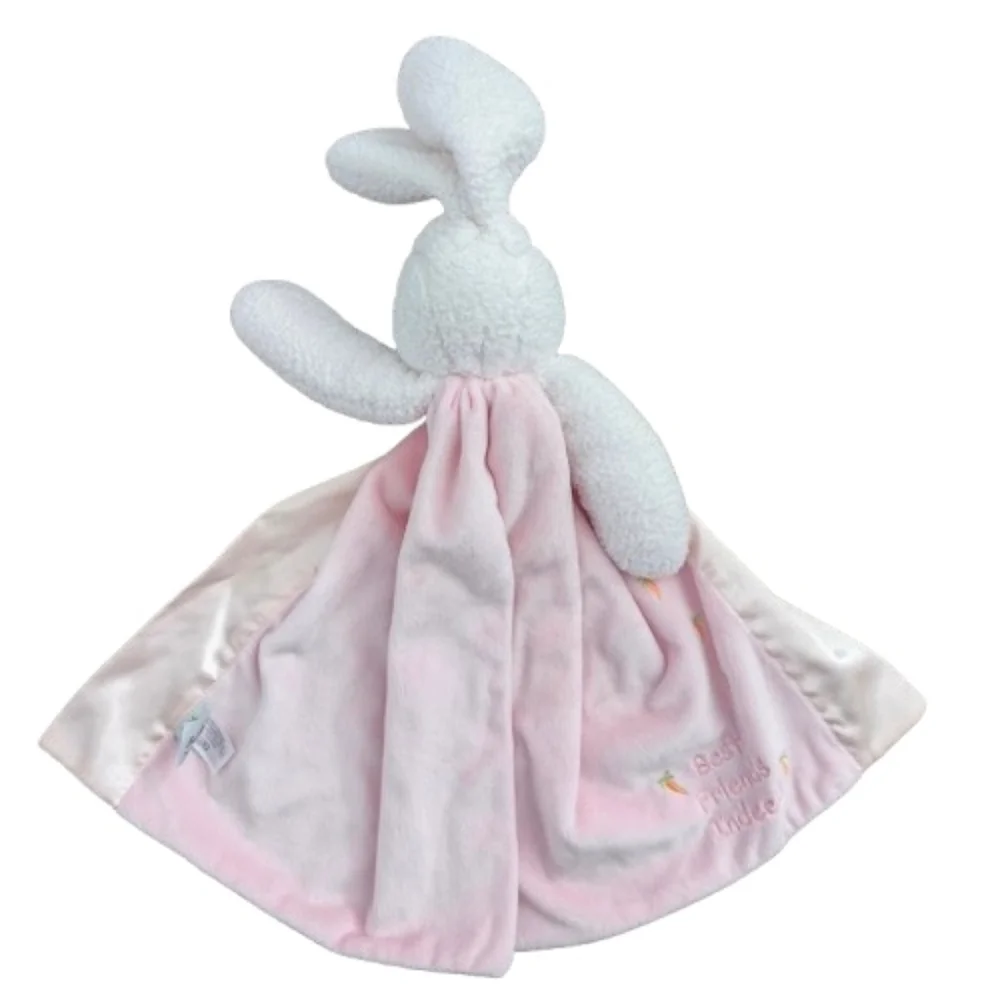 Bunnies By The Bay Baby Pink Blossom Bunny Buddy Blanket 